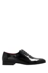 Ferragamo Mens Salvatore  Gianbattista Patent-leather Oxford Shoes In Black