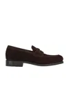 Ferragamo Salvatore  Penny Almond-toe Slip-on Loafers In Black