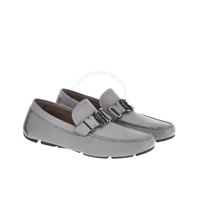 Pre-owned Ferragamo Salvatore  Peter Gray Driver Leather Shoe Sizes 5-13