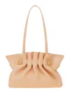Ferragamo Pink Crossbody Bag With Chain-link Handle And Gancini Plaque On The Front