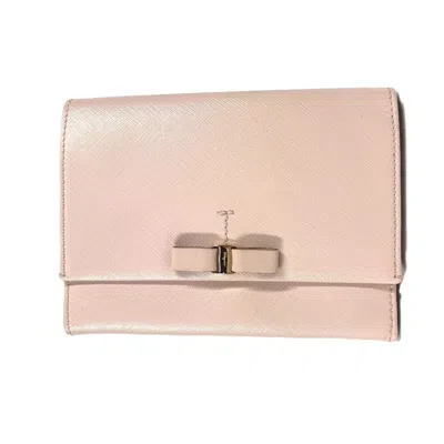 Pre-owned Ferragamo Salvatore  Pink Leather Clutch Bag Pouch ()