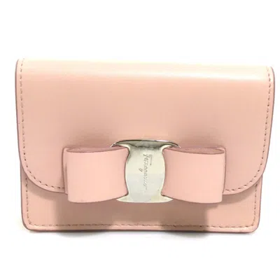 Pre-owned Ferragamo Salvatore  Pink Leather Coin Purse/coin Case ()