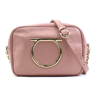Pre-owned Ferragamo Salvatore  Pink Leather Shoulder Bag ()