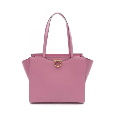Pre-owned Ferragamo Salvatore  Pink Leather Tote Bag ()