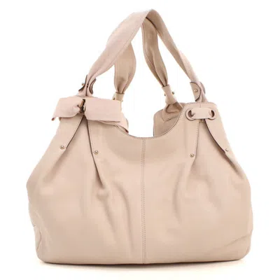 Pre-owned Ferragamo Salvatore  Pink Leather Tote Bag ()