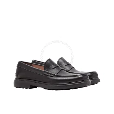 Pre-owned Ferragamo Salvatore  Pittsburgh Black Leather Mens Slip On Loafers Sizes 7-12