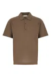 Ferragamo Signature Cotton Polo Shirt In Concrete
