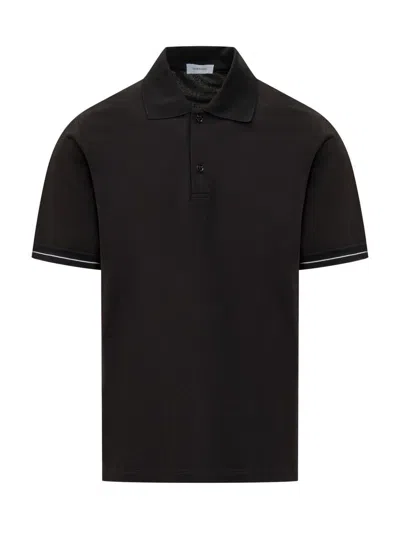 Ferragamo Short-sleeved Polo T-shirt In Black