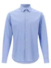 Ferragamo Poplin Shirt Shirt And Blouse In Blue