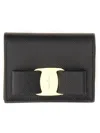 Ferragamo Portafoglio Mini Con Logo In Black
