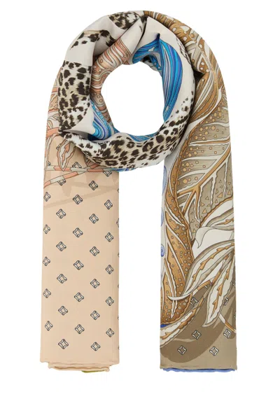 FERRAGAMO FOULARD IN TWILL STAMPATO  DONNA