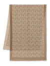 Ferragamo Scarf With Monogram In Brown