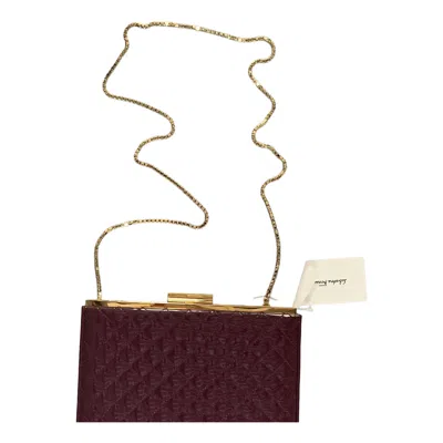 Pre-owned Ferragamo Salvatore  Purple Quilted Patent Clutch Bags