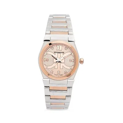 Ferragamo Salvatore  Quartz Diamond Rose Gold Dial Ladies Watch Sfyg01023 In Metallic
