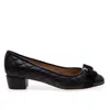 Ferragamo Quilted Vara Bow Pumps In Black In Black