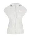 Ferragamo Salvatore  Quilted Zipped Hooded In White