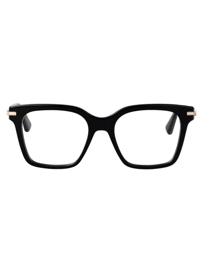 Ferragamo Black Acetate Glasses In Pink