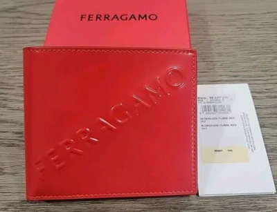 Pre-owned Ferragamo Salvatore  Red Leather Wallet With Tags
