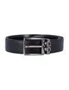 Ferragamo Men's Reversible And Adjustable Gancini Belt In Black