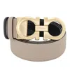 Ferragamo Salvatore  Reversible And Adjustable Gancini Belt In Brown