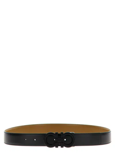 Ferragamo Salvatore  Reversible Belt In Black