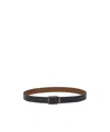 Ferragamo Salvatore  Reversible Belt In Black