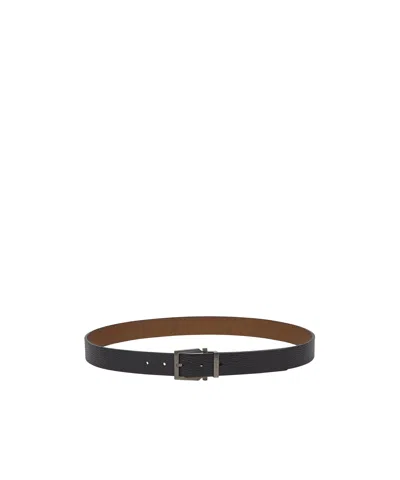 Ferragamo Salvatore  Reversible Belt In Black