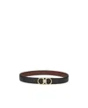 Ferragamo Salvatore  Reversible Belt In Black