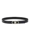 Ferragamo Reversible Belt Hooks In Black