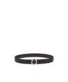 Ferragamo Salvatore  Reversible Gancini Belt In Black