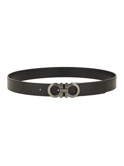 FERRAGAMO SALVATORE FERRAGAMO REVERSIBLE "HOOKS" BELT