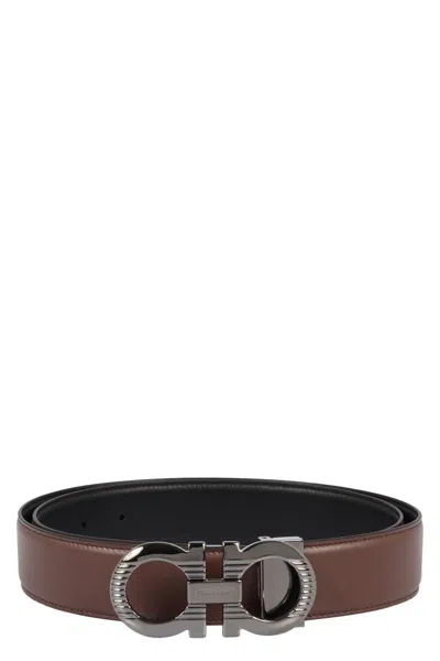 FERRAGAMO SALVATORE FERRAGAMO REVERSIBLE LEATHER BELT