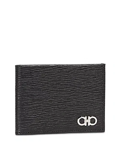 Ferragamo Salvatore  Revival Leather Bifold Wallet In Black