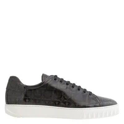 Ferragamo Salvatore  Rhinoceros Grey Gancini Low-top Sneakers