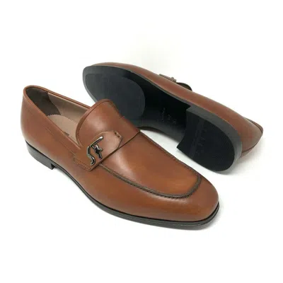 Pre-owned Ferragamo Salvatore  Riben Brown Leather Shoe Size 10.5