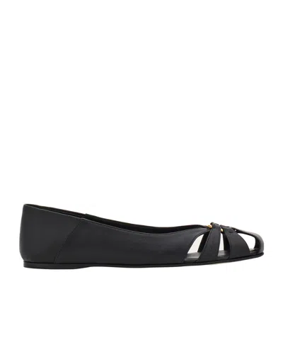 FERRAGAMO SALVATORE FERRAGAMO ROUND TOE SLIP-ON FLAT SHOES