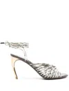Ferragamo 95mm Leather Sandals In .