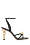 Ferragamo Karina Strappy Spheres Ankle-strap Sandals