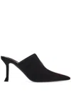 Ferragamo Ladies Black Graphic Insert Sophye Mules In Black