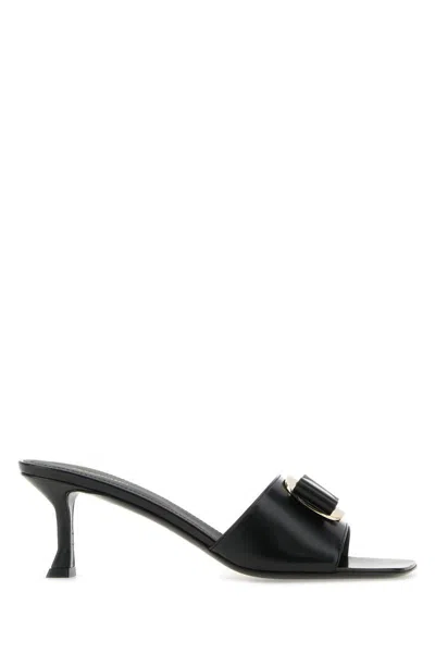 Ferragamo Salvatore  Sandals In Black Black