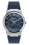 Ferragamo Sapphire Silicon Watch