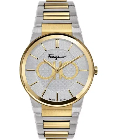 Pre-owned Ferragamo Salvatore  Sapphire Sfhp00520 Men's Watch Two-tone Stainless Steel 42mm