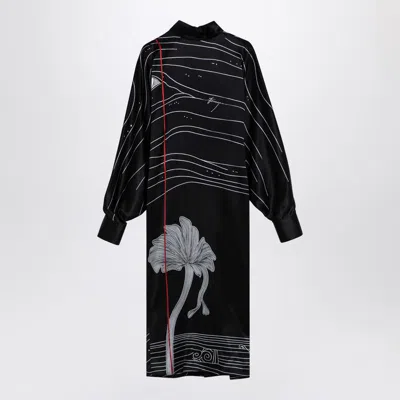 FERRAGAMO SALVATORE FERRAGAMO SATIN MIDI DRESS