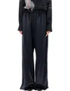 Shop Ferragamo Salvatore  Satin Pijama Pants