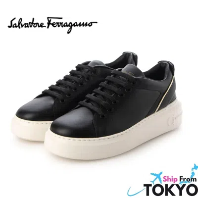 Pre-owned Ferragamo 【 Salvatore  Senise 】new Sneakers 7 / 24.5cm In Black