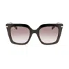 Ferragamo Gancini 51mm Rectangular Sunglasses In White