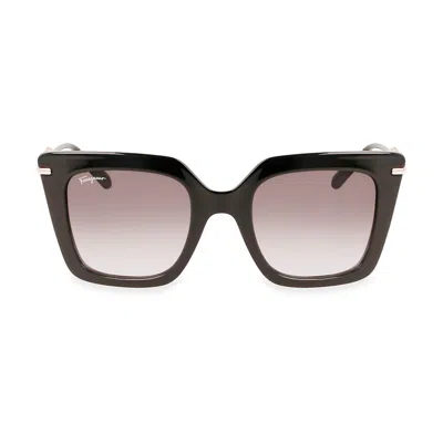 Ferragamo Salvatore  Sf 1041s 001 Womens Square Sunglasses In Black
