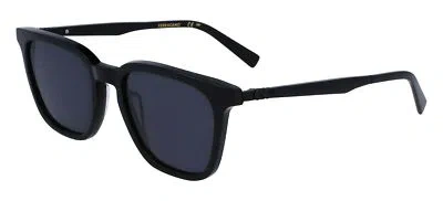 Pre-owned Ferragamo Salvatore  Sf1100s Black/grey Blue 52/19/145 Unisex Sunglasses In Gray