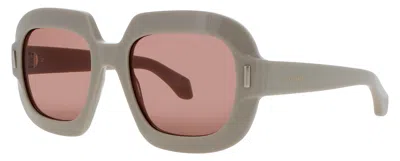 Ferragamo Salvatore  Sf2068se Acetate Sunglasses 54-20-145 With Case In 259 - Beige / Brown Tint