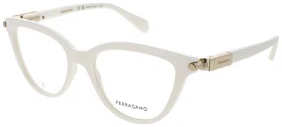 Ferragamo Salvatore  Sf2974 Eyeglasses 52-17-140 Plastic Frame In White